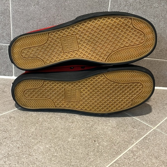 Vision Street Wear VSW Suede Hi skate skateboard shoes sneakers red Mens Size 13 - Picture 11 of 14